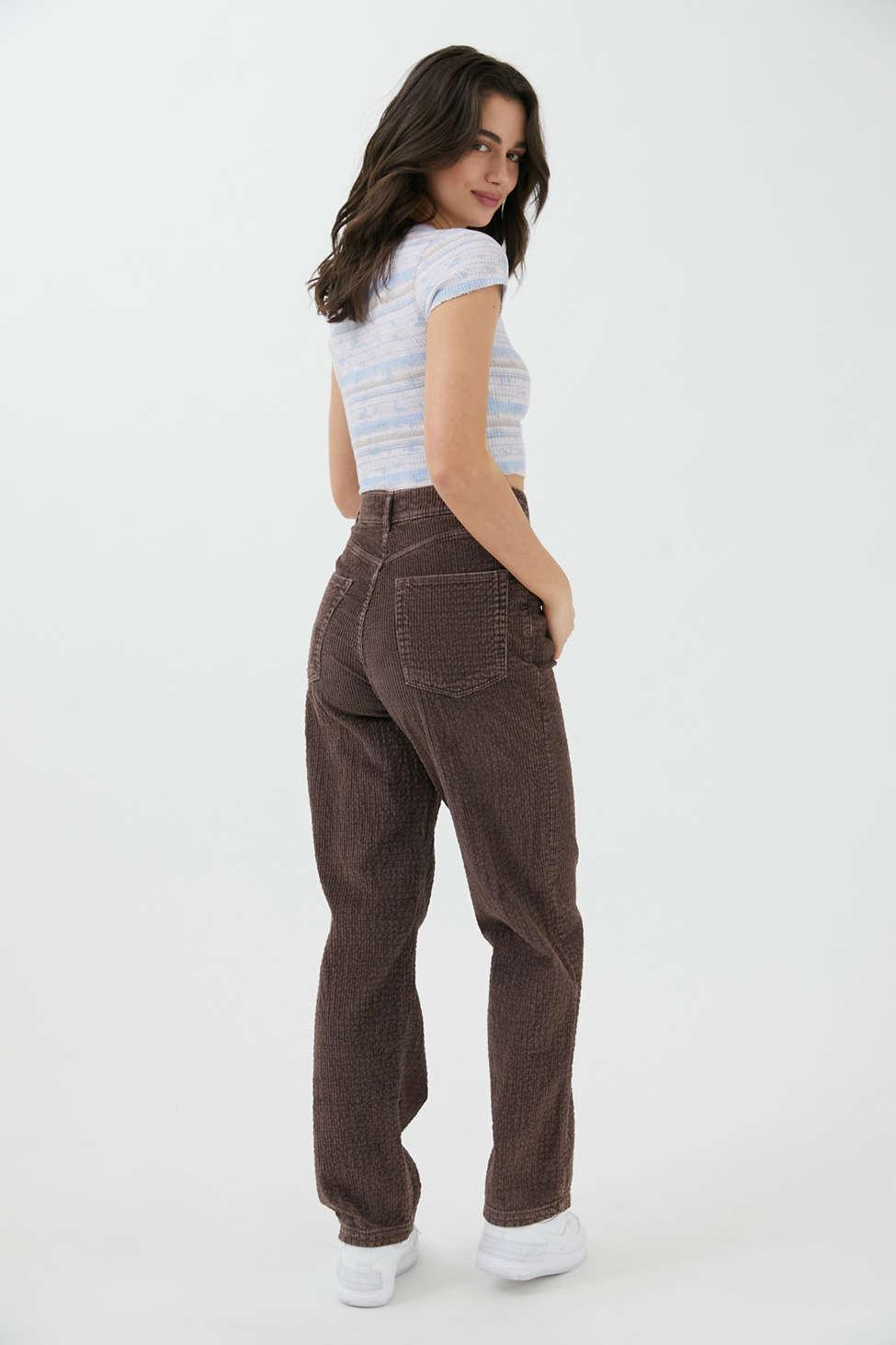BDG Bubble Corduroy High-waisted Baggy Pant in Brown | Lyst
