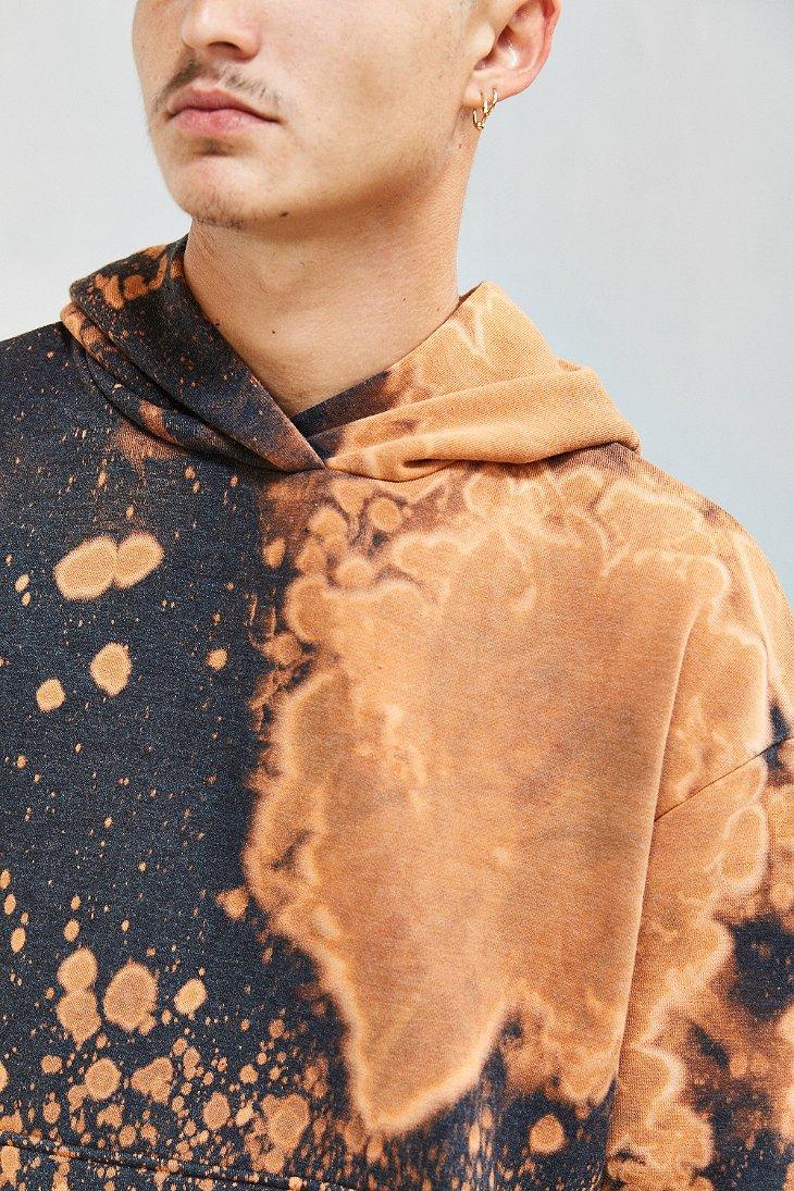 Mens discount bleached hoodie