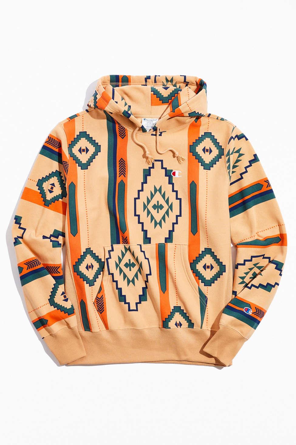 Champion Uo Exclusive Southwestern Hoodie Sweatshirt for Men | Lyst