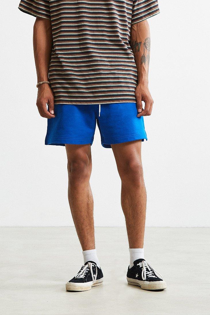 Urban Outfitters Cotton Uo Lucian Knit Volley Short In Blue For Men Lyst