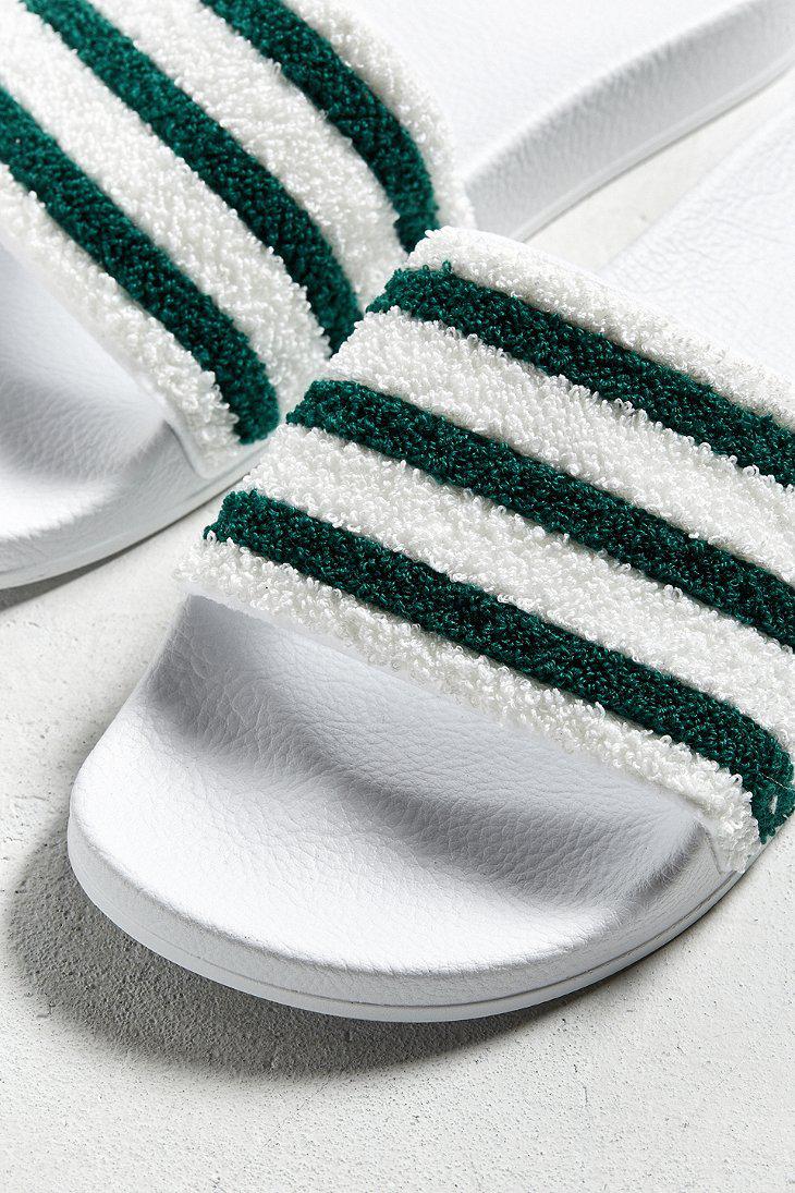 adidas adilette terry cloth slide sandal
