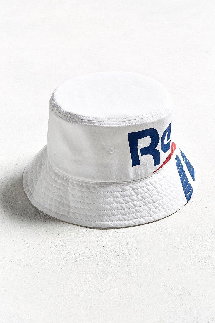 Reebok Vector Bucket Hat in White for Men | Lyst