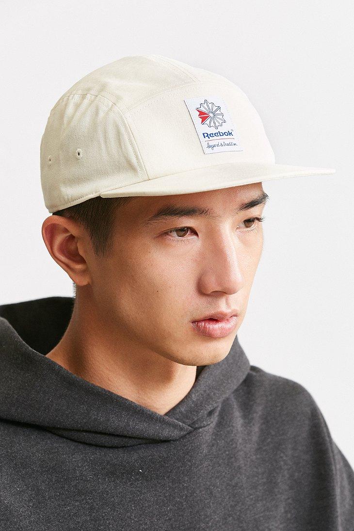 Reebok Cotton Foundation 5-panel Hat in White for Men | Lyst