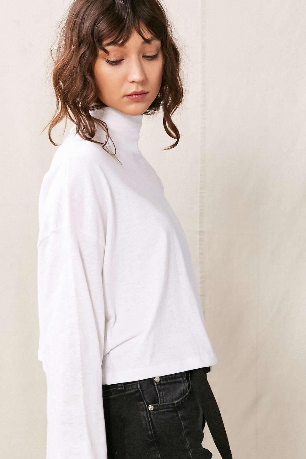 Download Urban Renewal Denim Vintage Oversized Mock Neck Long ...