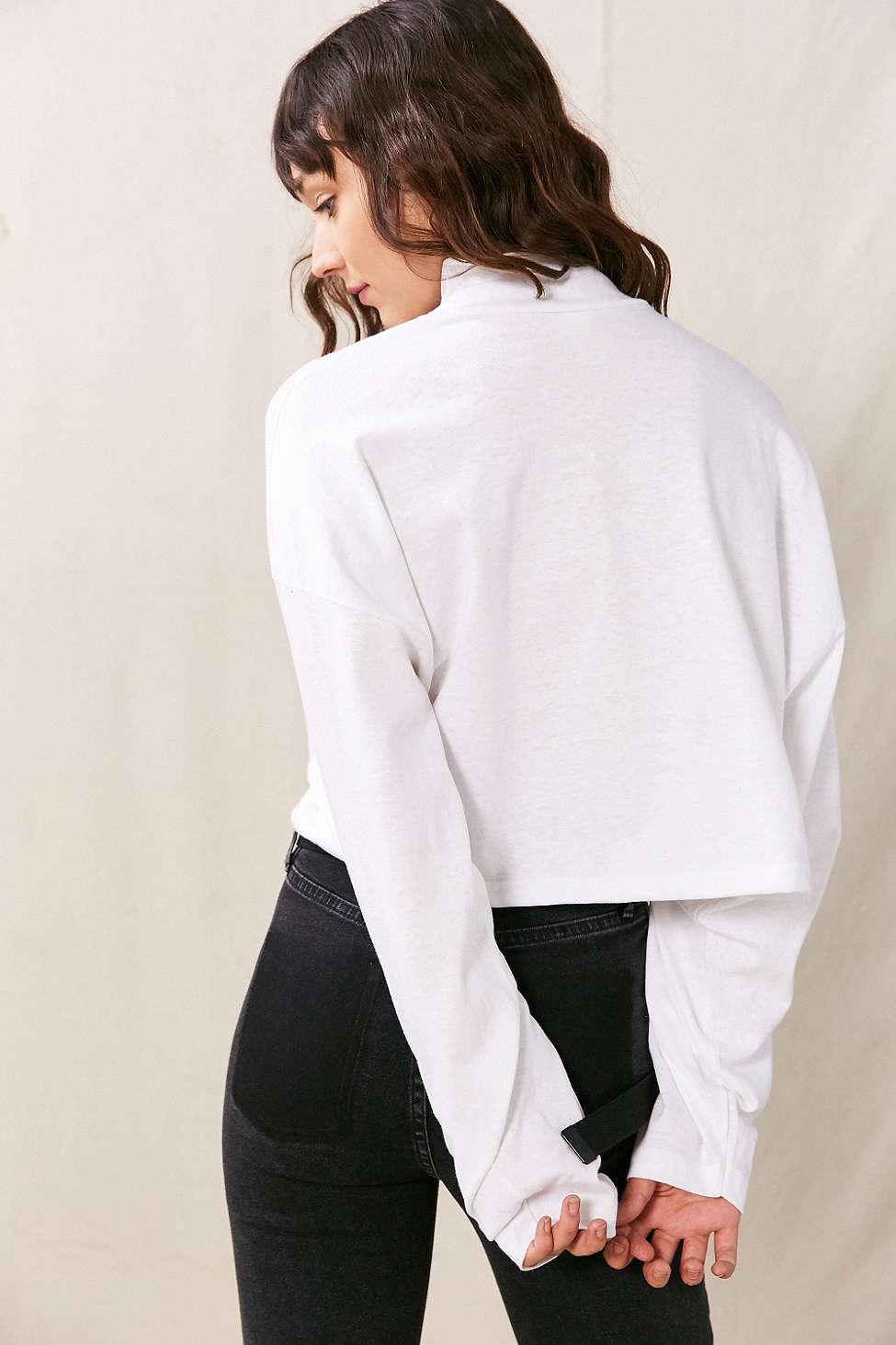 Download Urban Renewal Denim Vintage Oversized Mock Neck Long ...