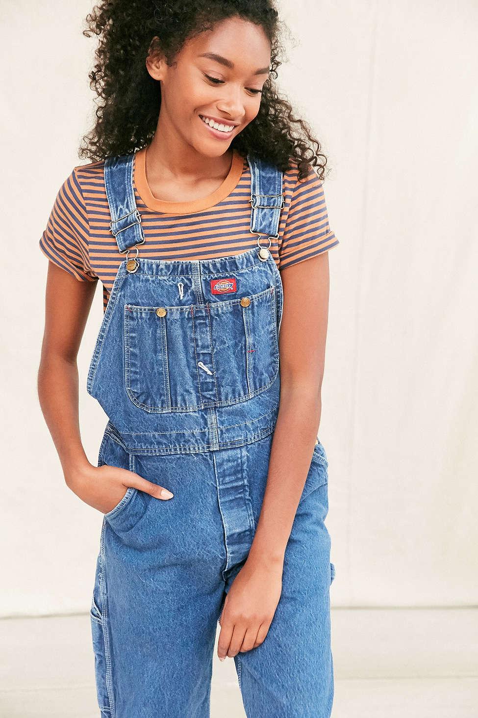 Urban Renewal Vintage Dickies 90's Light Wash Overall | Lyst