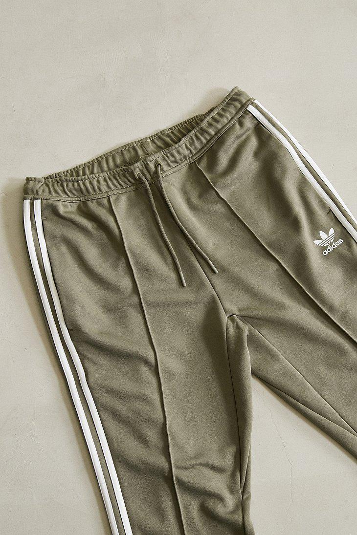 adidas Originals Synthetic Superstar Relaxed Cropped Track Pant in Olive  (Green) for Men - Lyst