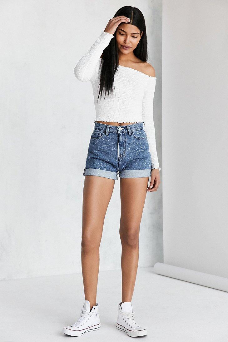 bdg mom high rise denim shorts