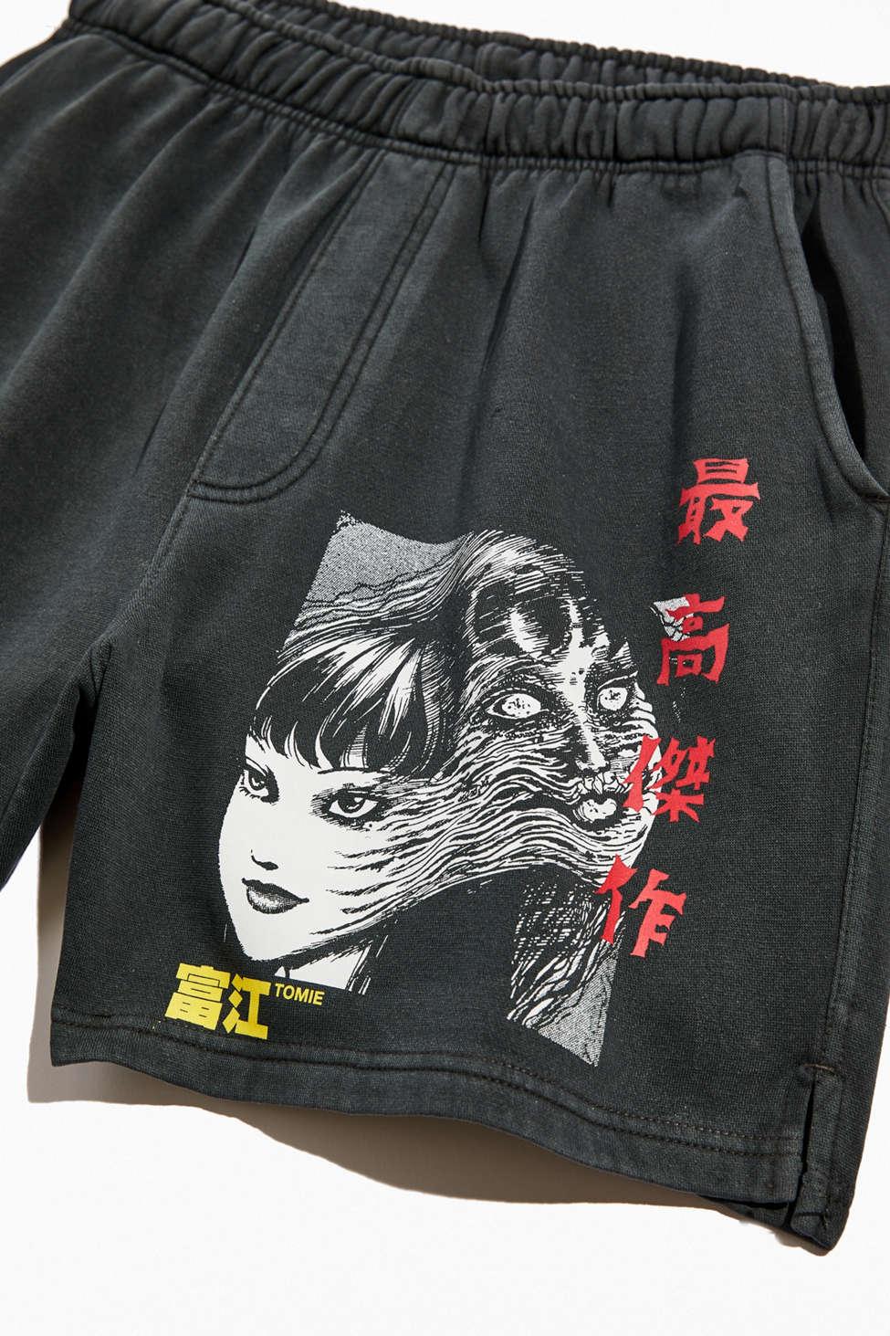 Urban Outfitters Junji Ito Tomie Graphic Sweatshort in Black for Men | Lyst