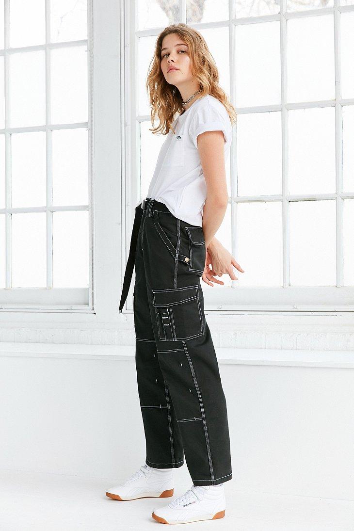Dickies X Uo Carpenter Contrast-stitch Pant in Black | Lyst