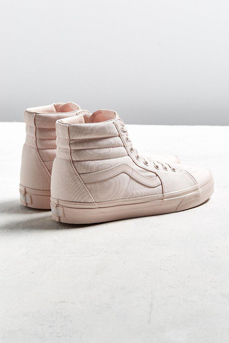 peach high top vans