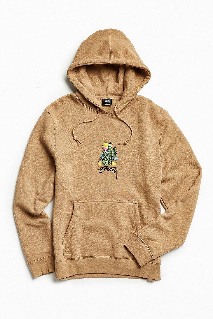 Stussy Cactus Hoodie Sweatshirt in Brown for Men | Lyst