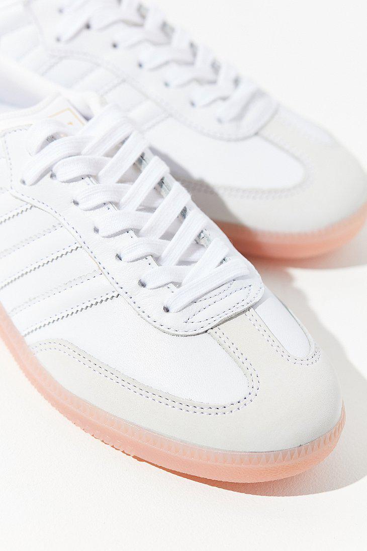 adidas samba pink white