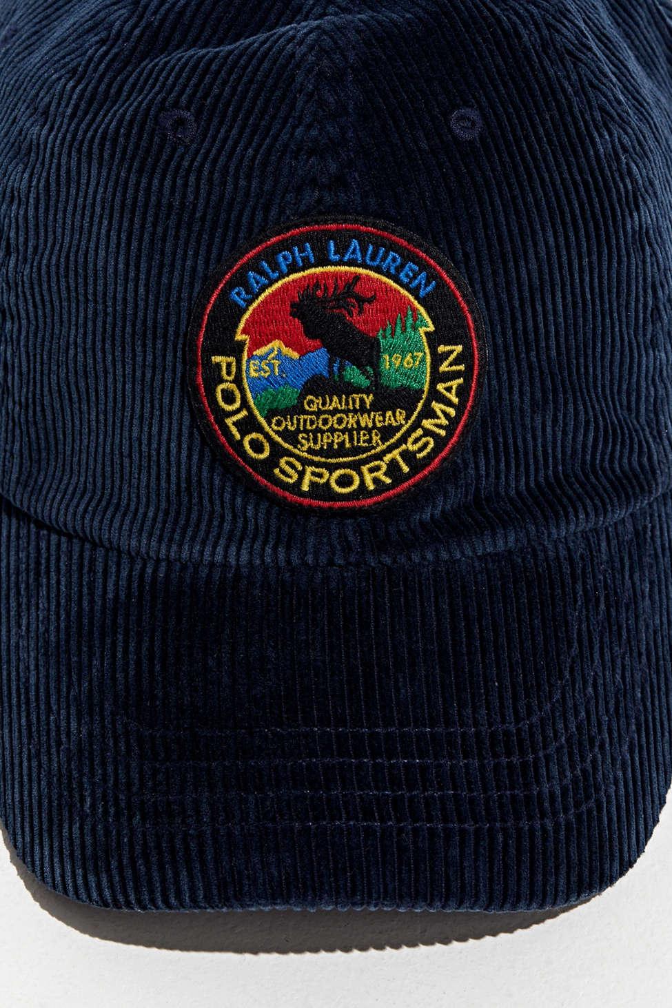 Polo Ralph Lauren Sportsman Corduroy Baseball Hat in Blue for Men - Lyst