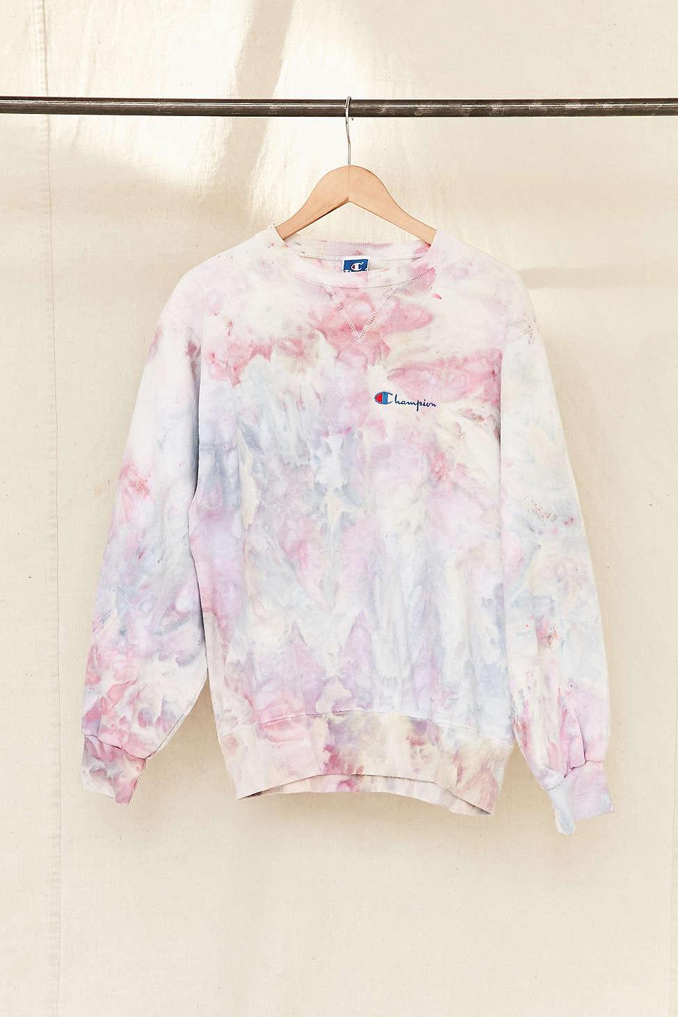 champion sweatshirt tie dye