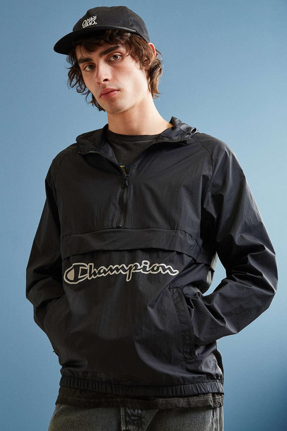 Champion Synthetic Manorak Jacket in Black for Men - Lyst