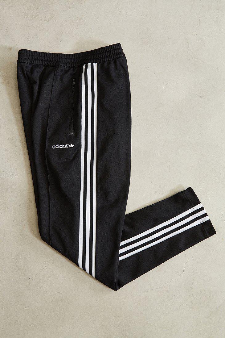 adidas beckenbauer open hem track pants