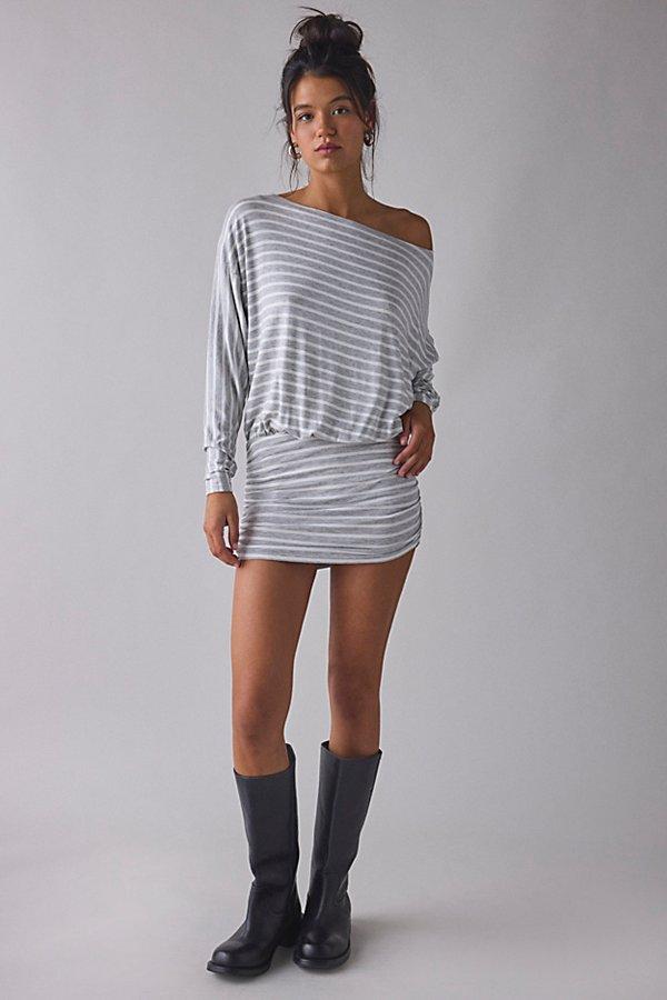 black square neck mini dress long sleeve Bell Square Neck Mini Dress M
