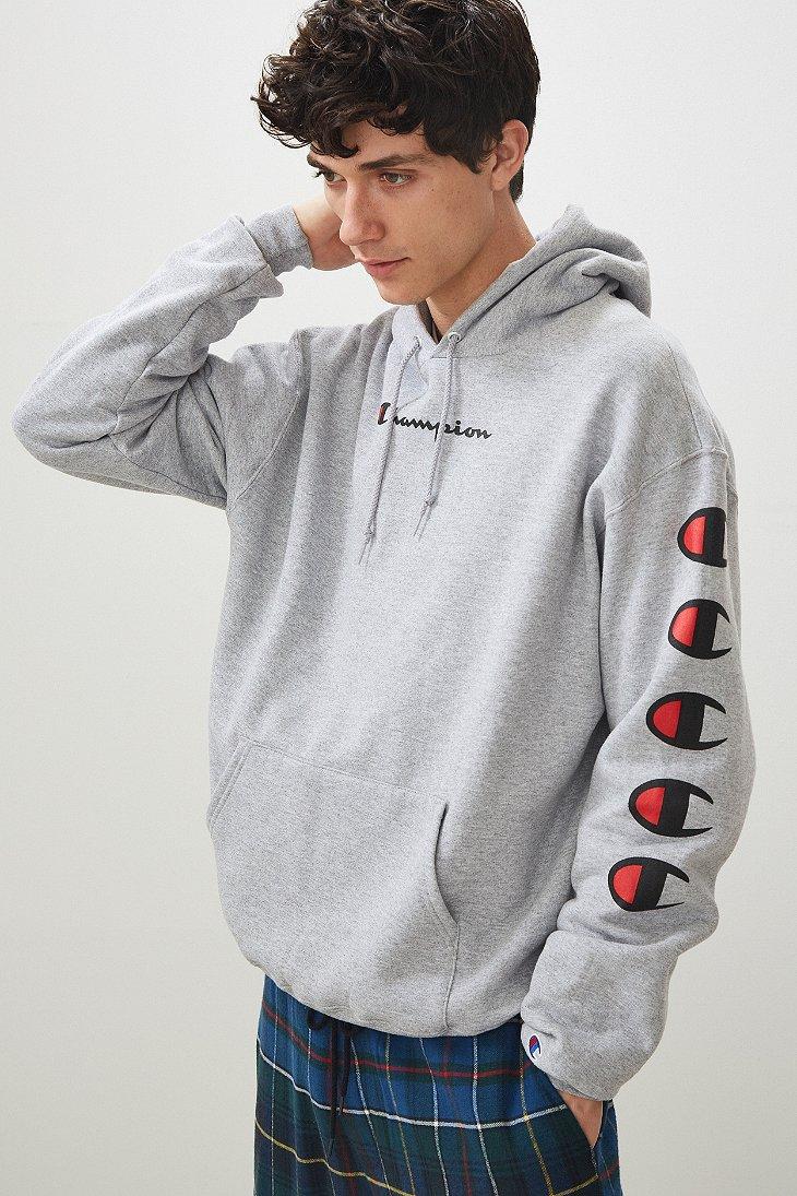 champion eco fleece repeat logo hoodie sweatshirt