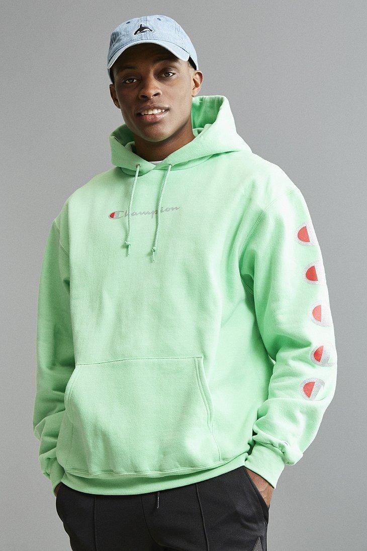 champion eco fleece repeat logo hoodie sweatshirt