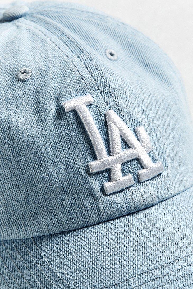 47 Brand Los Angeles Dodgers Denim Baseball Hat in Blue for Men