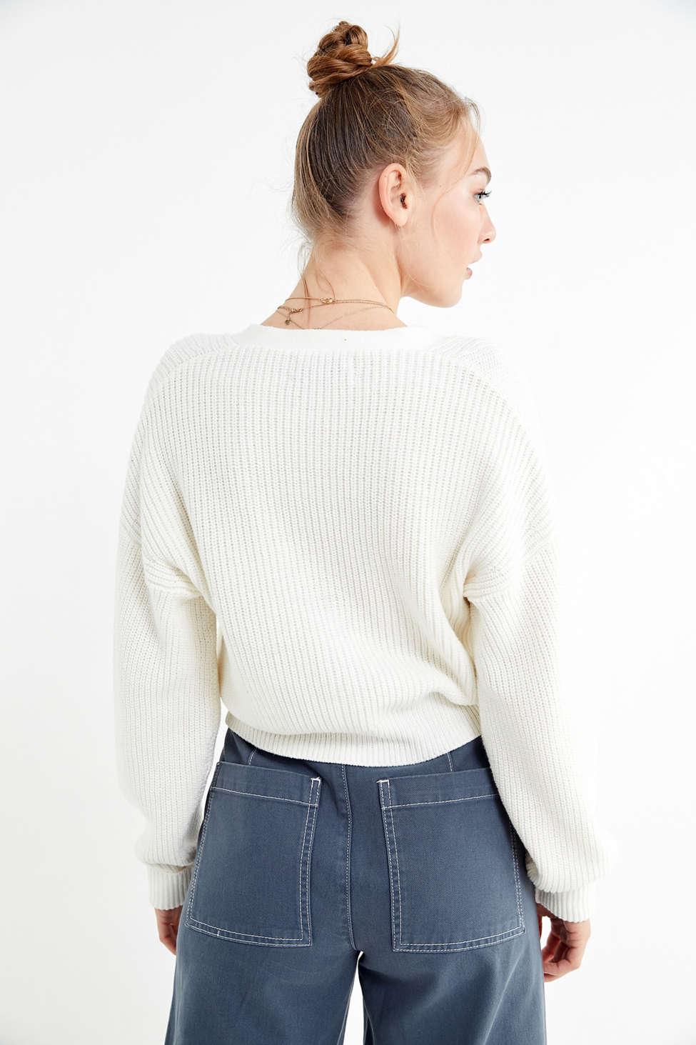 Urban outfitters cropped cardigan top