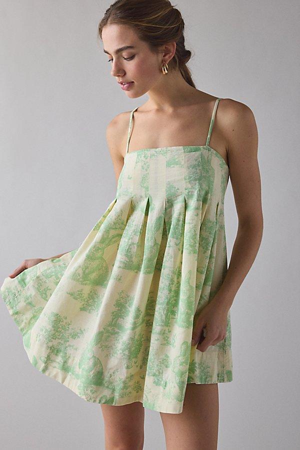 sleeve dress mini Amalfi Green Long Sleeve Lace Up Mini Dress - 4