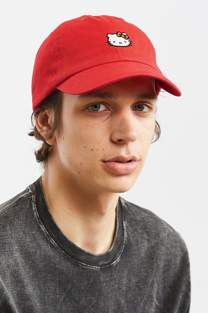 Hello Kitty Dad Hat in Red for Men 