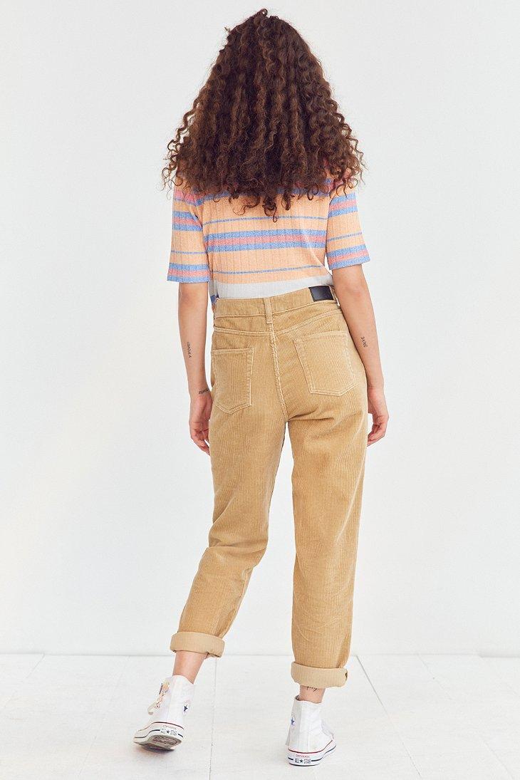 BDG Corduroy Mom Jean - Tan - Lyst