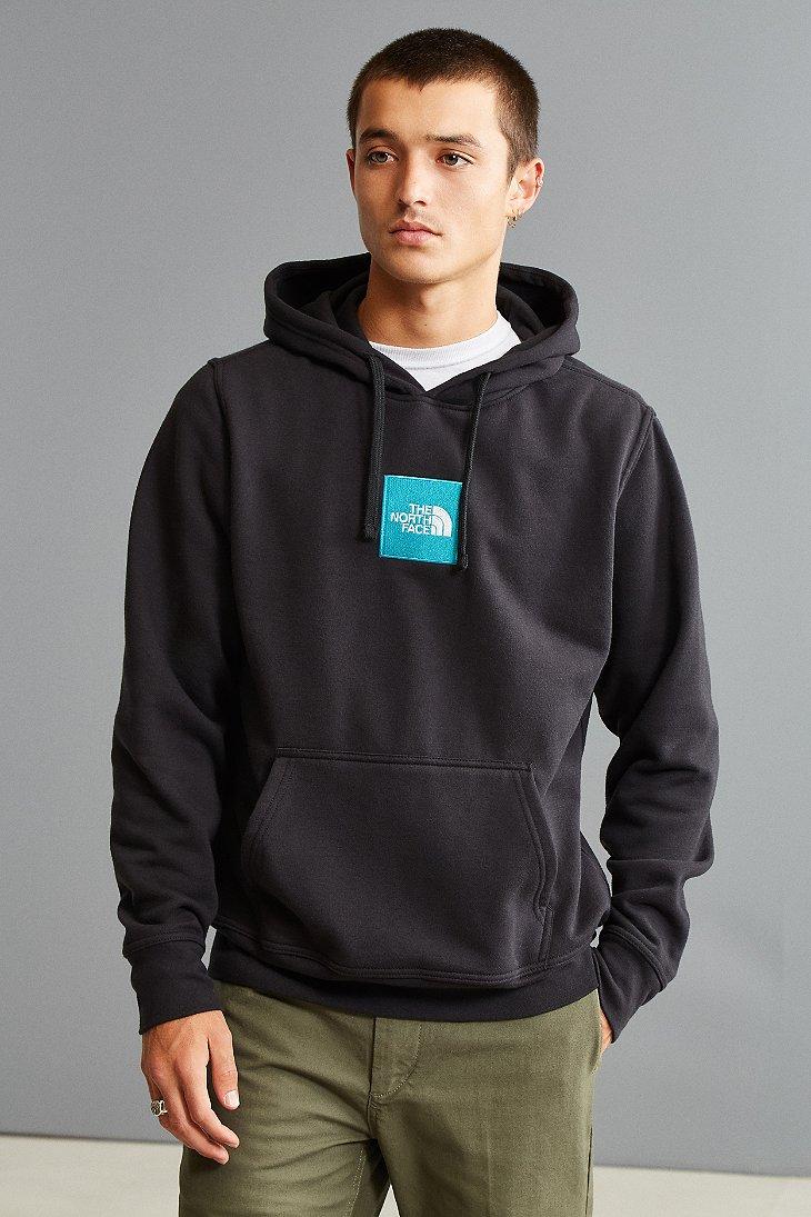 The North Face The North Face Embroidered Box Logo Hoodie Sweatshirt in  Black for Men | Lyst