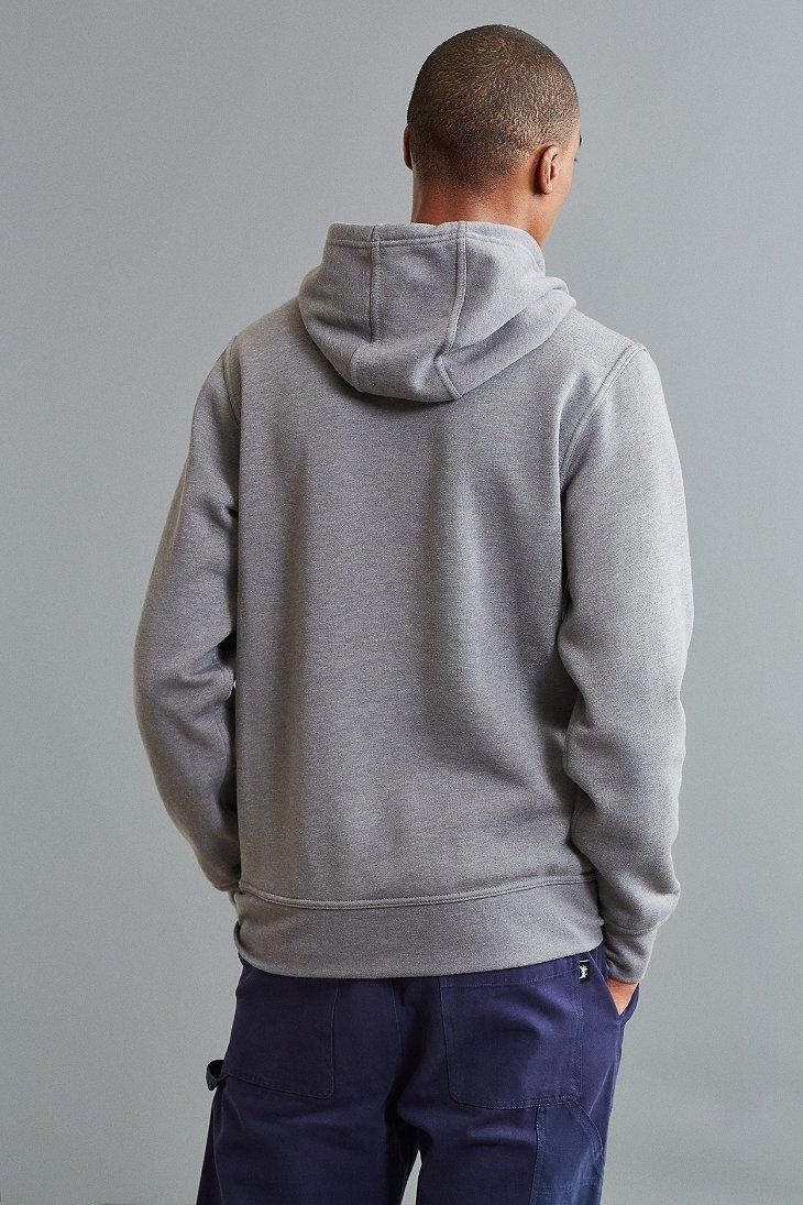 north face embroidered box logo hoodie