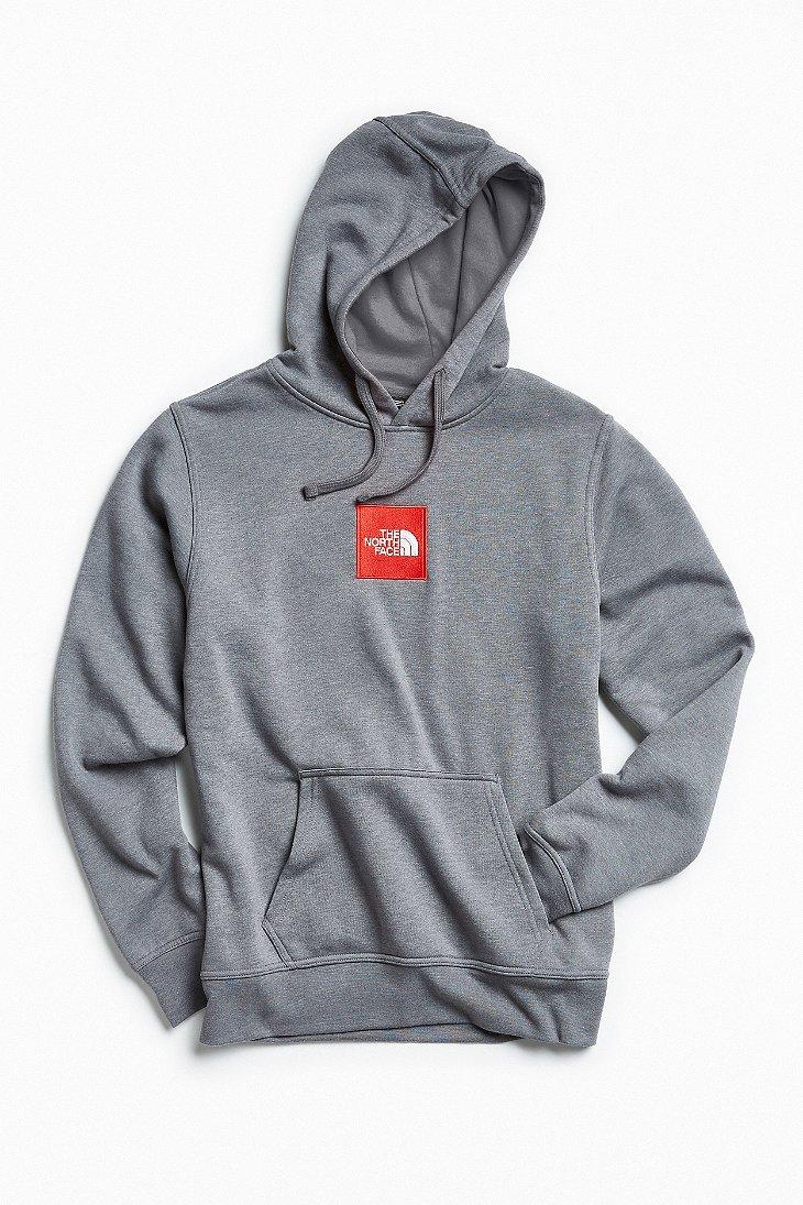 The North Face Embroidered Box Logo Hoodie Sweatshirt Factory Sale 