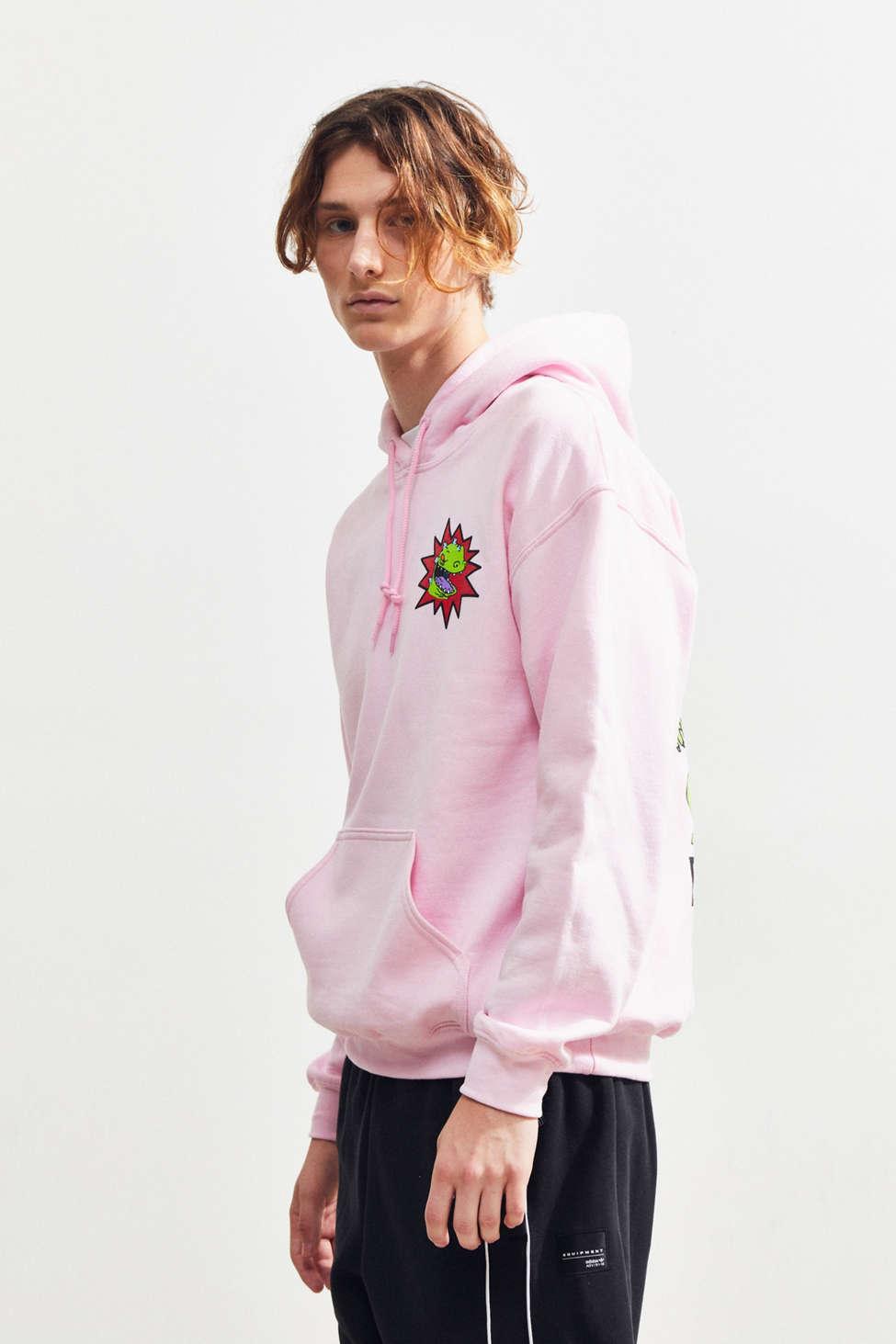 pink reptar hoodie