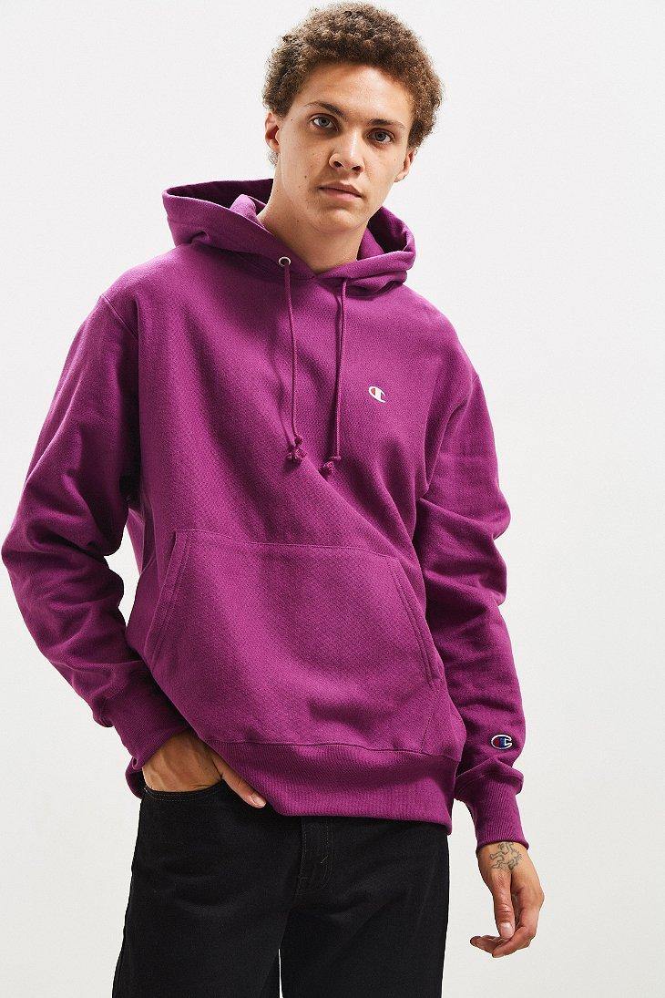 purple champion sweatshirt men