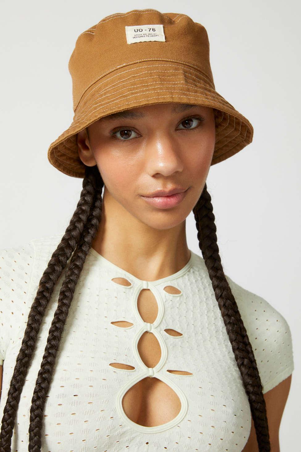 Urban Outfitters Uo Canvas Bucket Hat in Brown Lyst