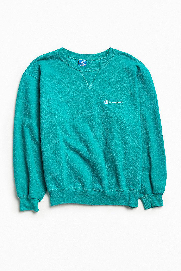 turquoise champion sweatshirt