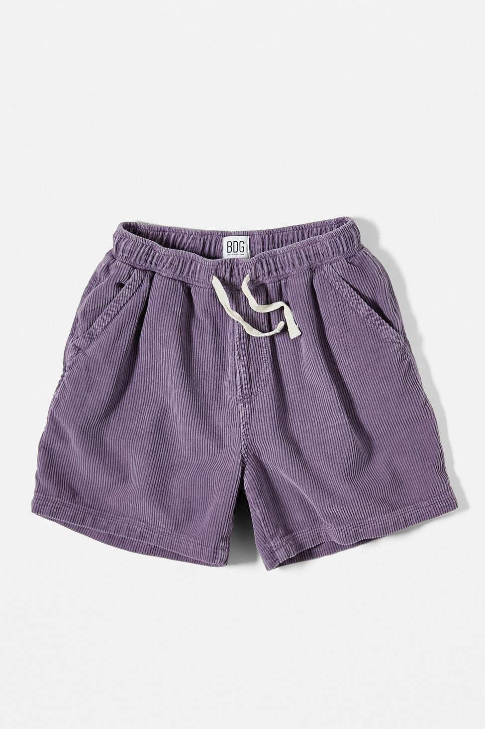 BDG Lilac Corduroy Shorts in Purple for 