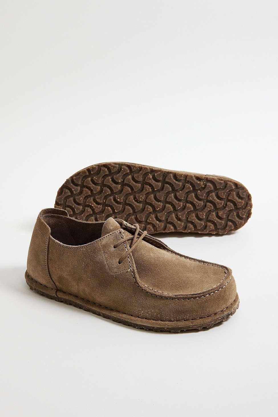 Birkenstock Utti Taupe Lace Suede Shoes in Grey Lyst UK