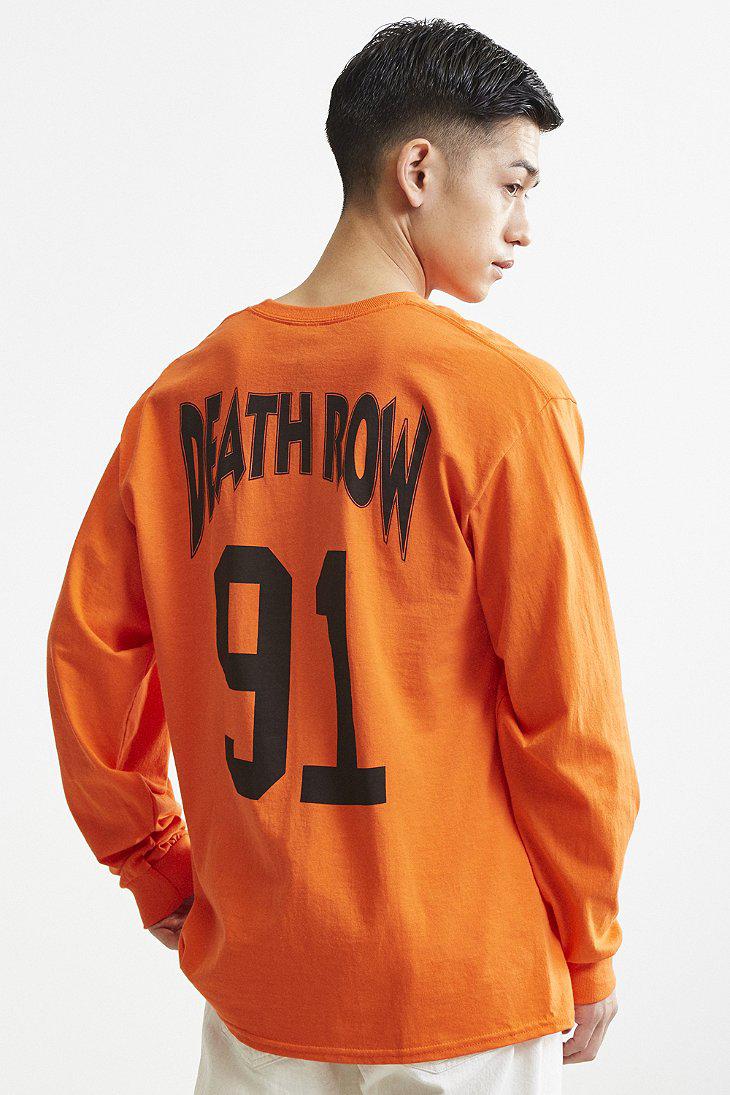 91 Long Sleeve Tee in Orange for Men 