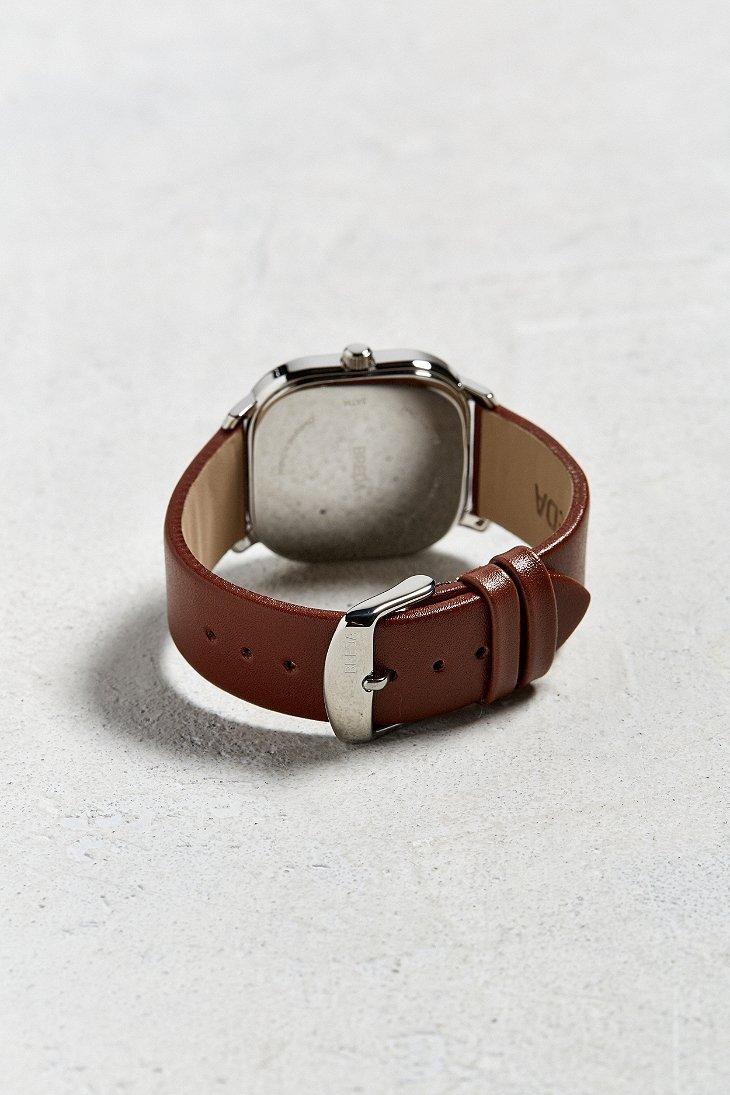 Breda Leather Visser Watch in Blue - Lyst