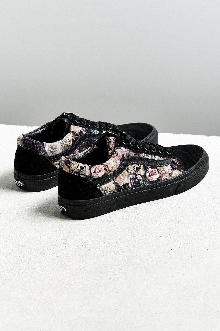 Vans Vans Old Skool Floral Velvet Sneaker in Black for Men - Lyst