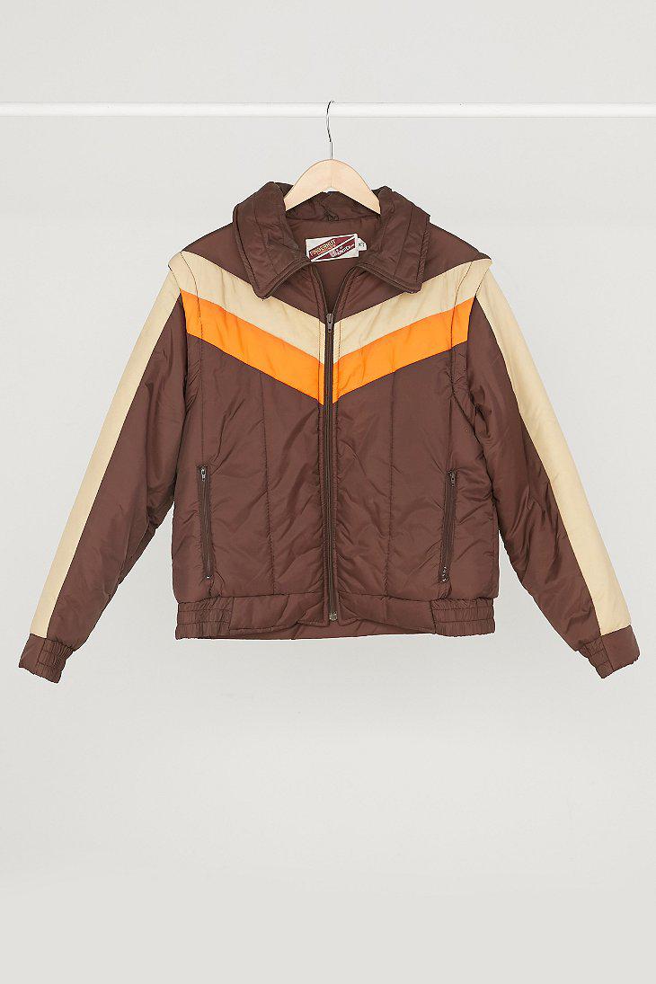 Urban Renewal Synthetic Vintage '70s Chocolate Brown Puffer Jacket for Men  | Lyst
