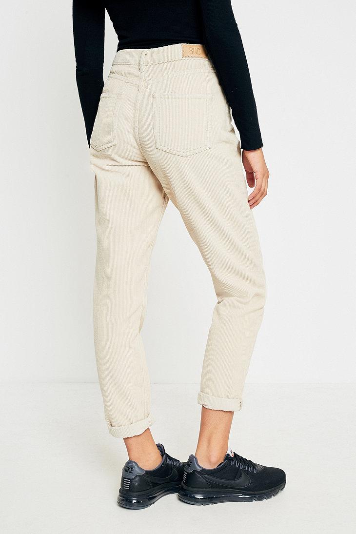 Ecru corduroy jeans Clearance