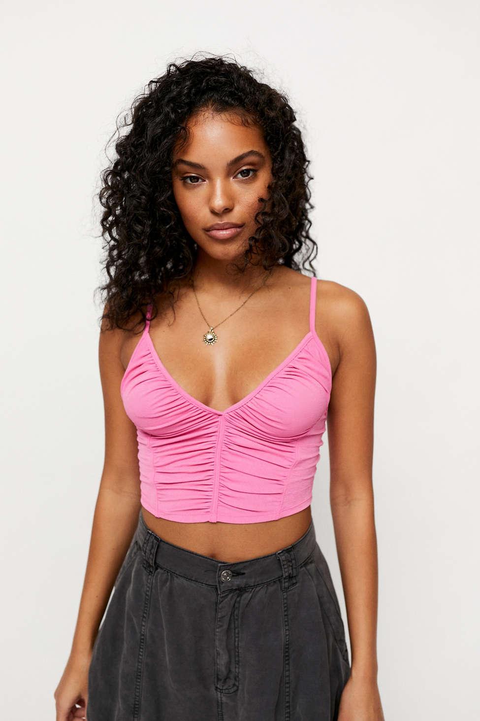 Urban Outfitters Uo Aluna Tank Top Pink | Lyst