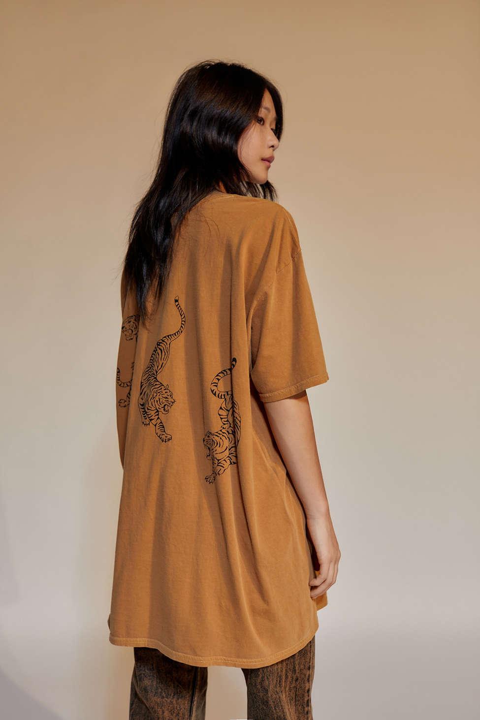 Tiger t shirt dress new arrivals