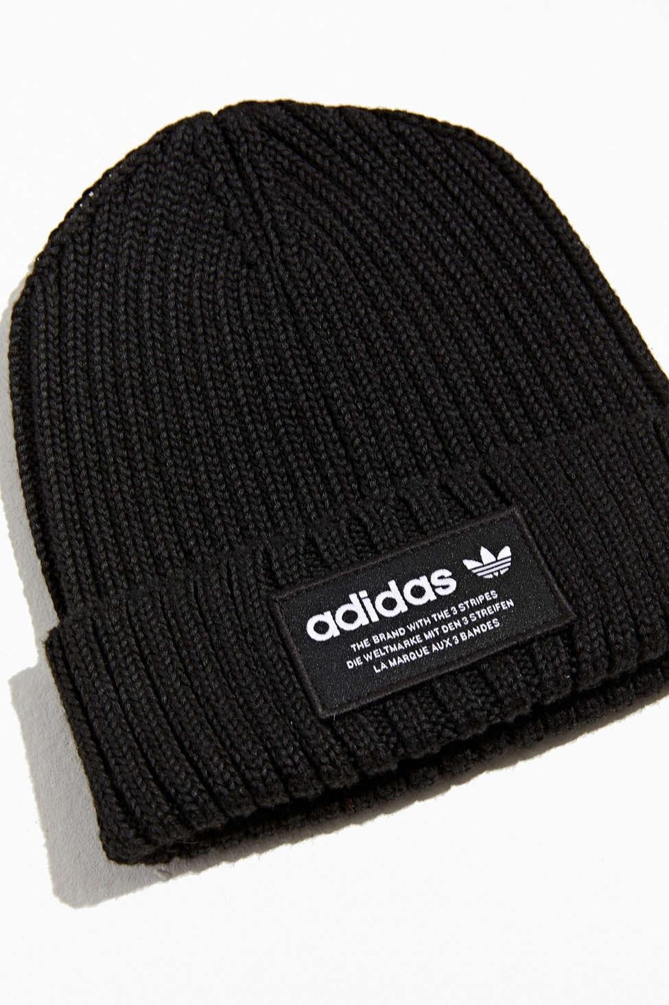 adidas Originals Cuff Beanie in Black for Men Lyst