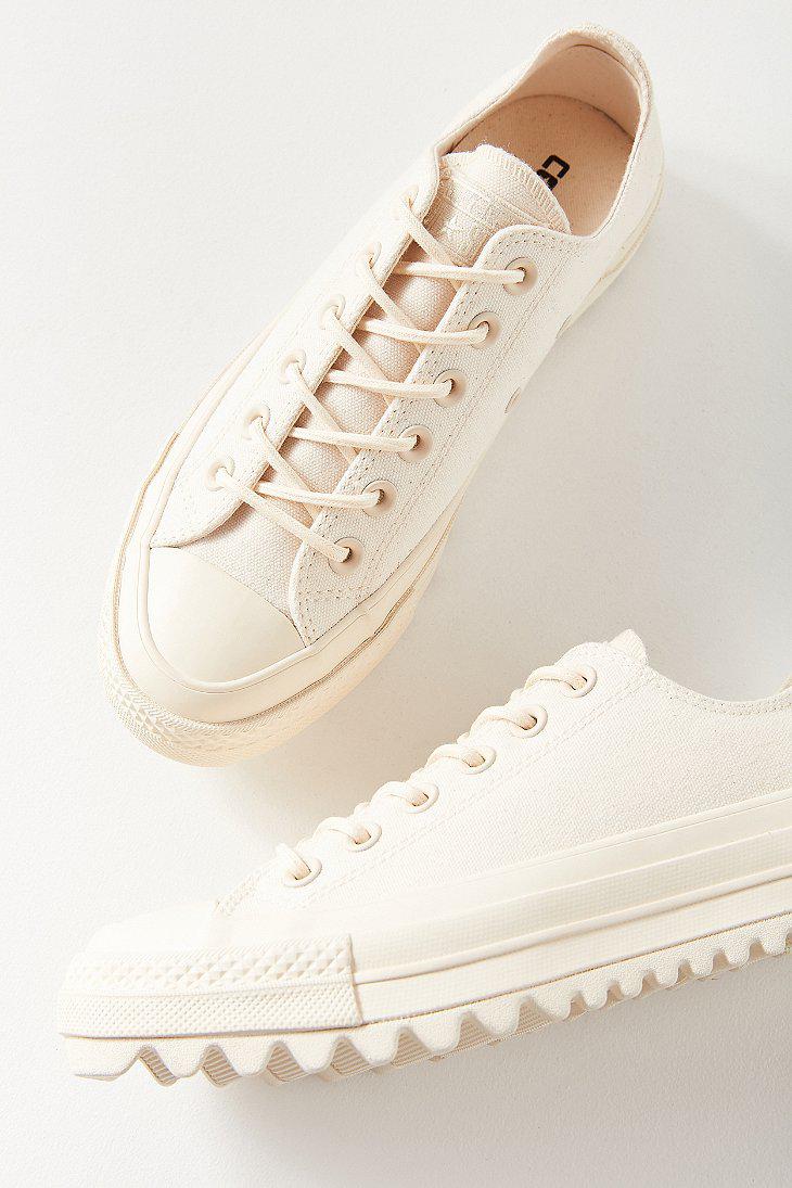 Converse Canvas Converse Chuck Taylor All Star Lift Ripple Low Top Sneaker  in Ivory (White) | Lyst