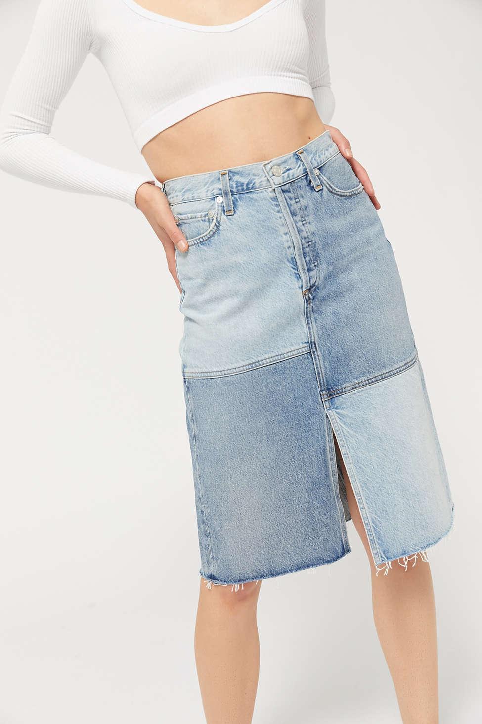 lucky brand denim skirts