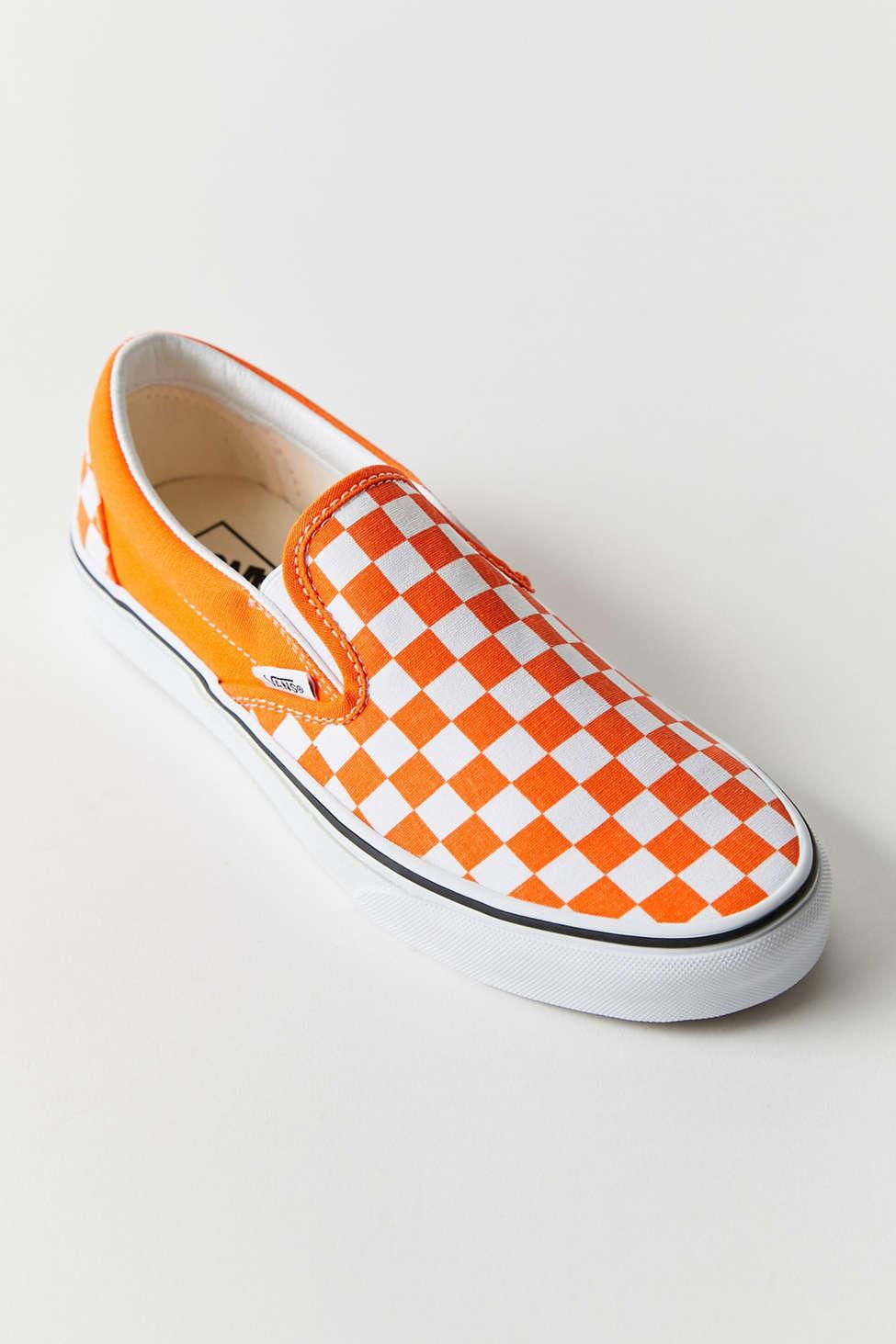 Vans Seasonal Checkerboard Slip-on Sneaker in Gray | Lyst