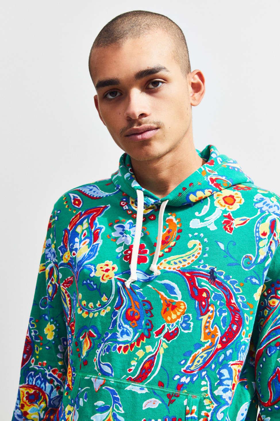 ralph lauren paisley hoodie